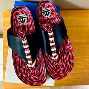 Tory Burch Sport Rope Thong Sandal - Bright Navy/Multi - Size 11M